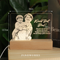 LED Acrylic Night light with Name and Photo Engraving