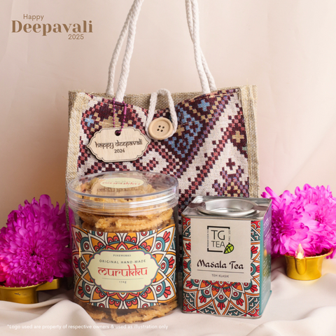 [PRE ORDER] Deepavali Gift Bag 9 - Murukku & Masala Tea