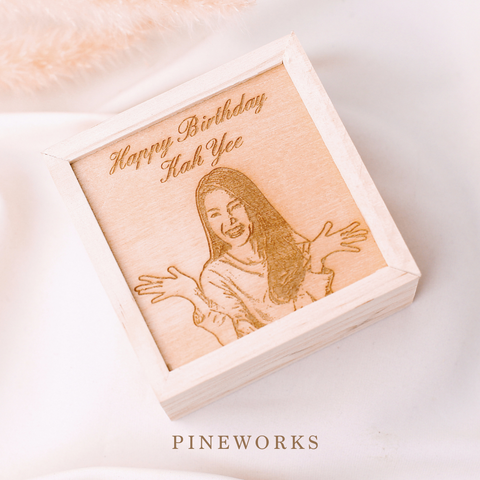 Maple Wooden USB Flash Drive & Square Box