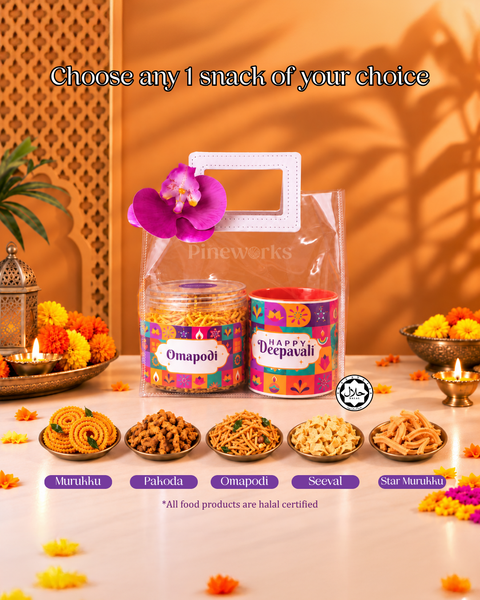 Deepavali Gift Bag 3 - Murukku & Personalised Mug