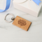 Personalised Maple Wooden Name Keychain