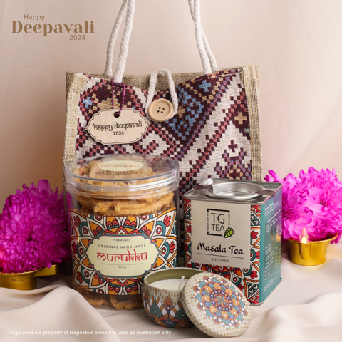 Deepavali Gift 2 - Murukku, Masala Tea & Scented Candle