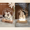 New! Wireless Arch Maple Wooden Photo LED Night Lamp
