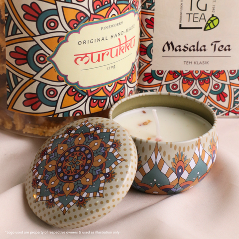 Deepavali Gift 2 - Murukku, Masala Tea & Scented Candle