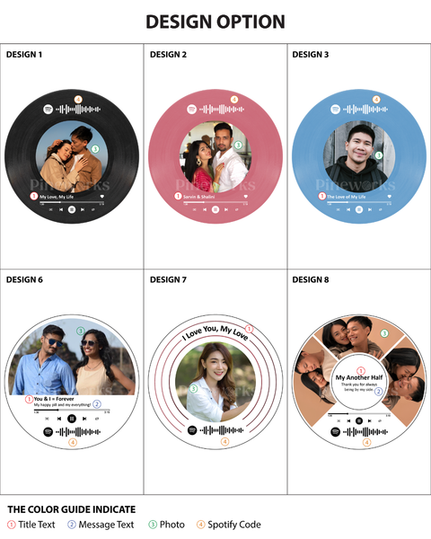 Wireless Spotify Mahogany Round Wooden LED Night Lamp