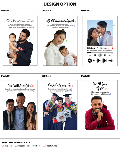 Maple Wooden Photo Frame LED Night Lamp (Full Color)