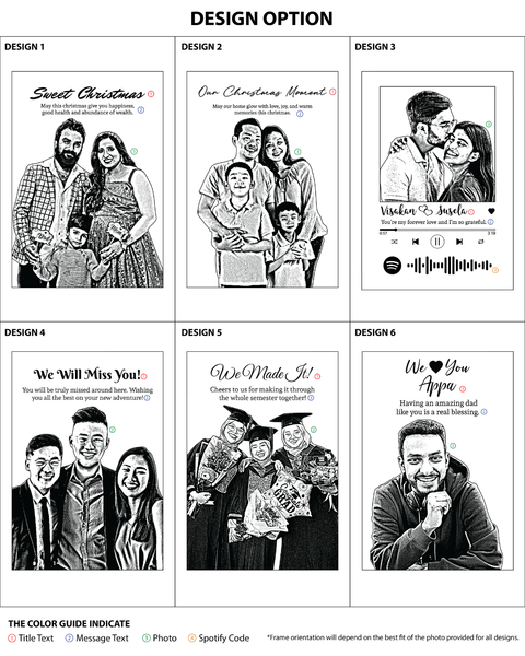 Mahogany Wooden Photo Frame LED Night Lamp