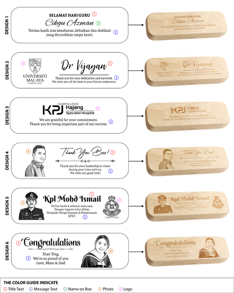Personalised Maple Wooden Pen Set