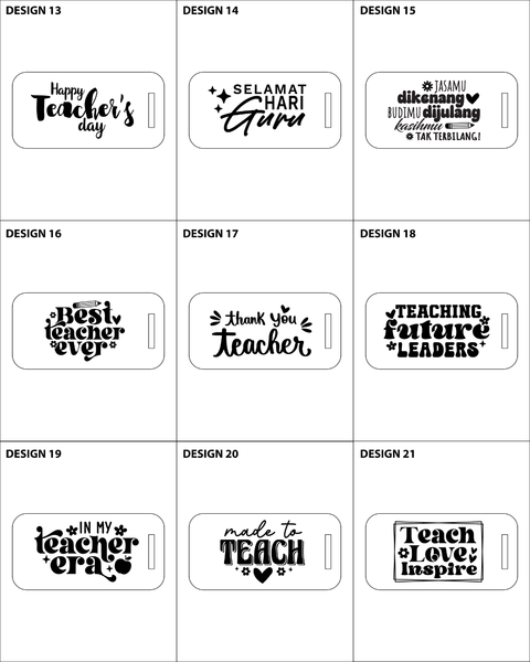 Personalised Leather Wood Keychain