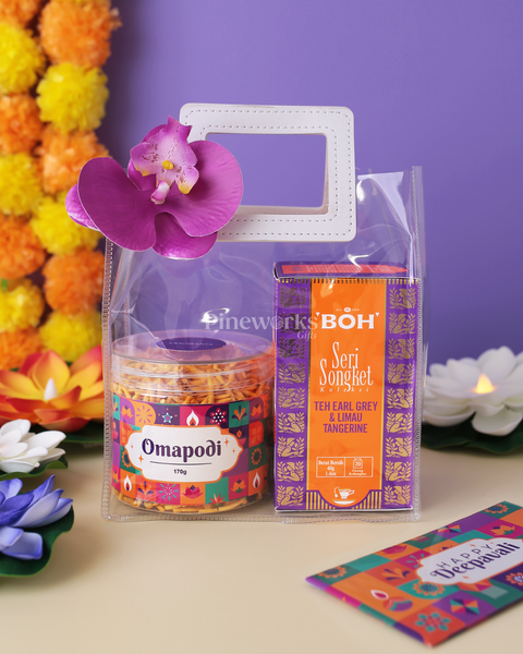 Deepavali Gift Bag 3 - Omapodi & Tea