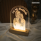 New! Wireless Arch Maple Wooden Photo LED Night Lamp
