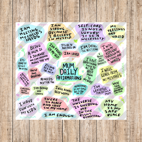 Mum Daily Affirmations Tumbler