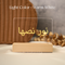 New! Wireless Maple Wooden Name Plaque LED Night Lamp