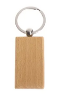 Rectangular Maple Keychain
