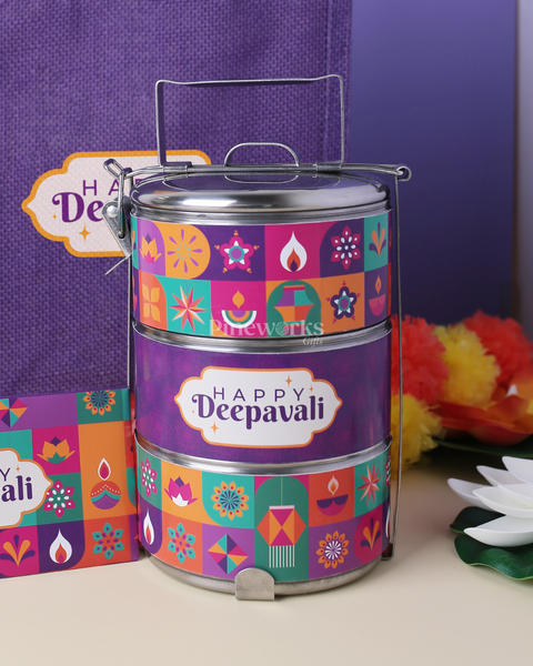 Deepavali Gift Bag 8 - Tiffin Set, Mug & Chai
