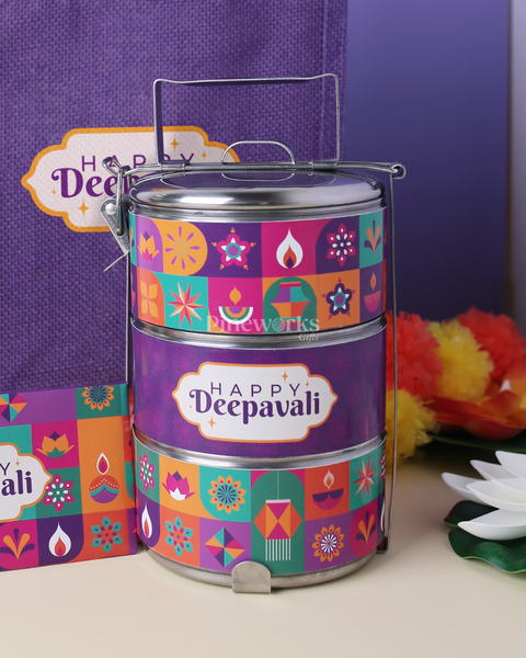 Deepavali Gift Bag 7 - Tiffin Set, Mug & BOH Tea