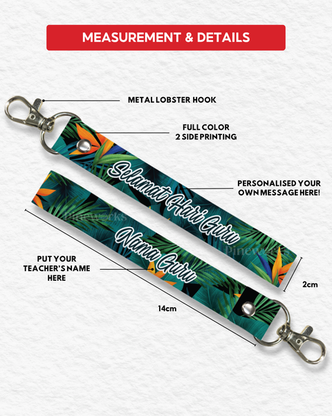 [TEACHER'S DAY 2026]  Teacher Name Lanyard Keychain
