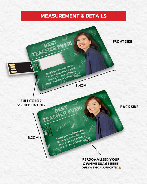 Card Pendrive with Name Personalisation