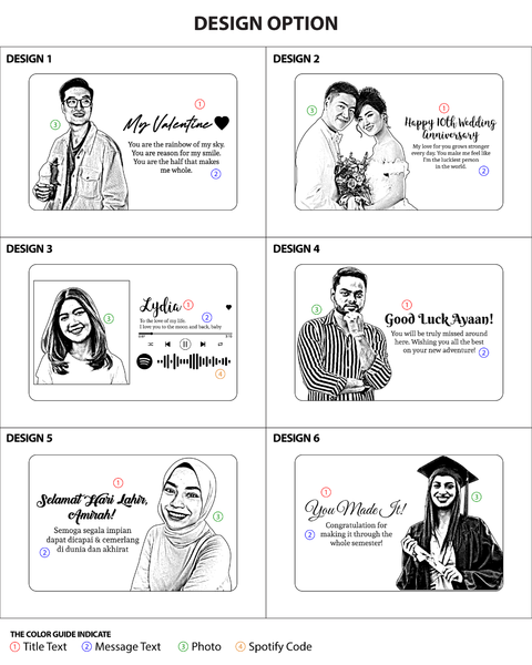 Wireless Maple Wooden Photo Plaque LED Night Lamp