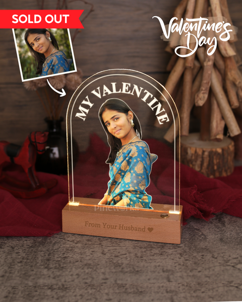 [SOLD OUT] Wireless Arch Maple Wooden Photo LED Night Lamp (Full Color)