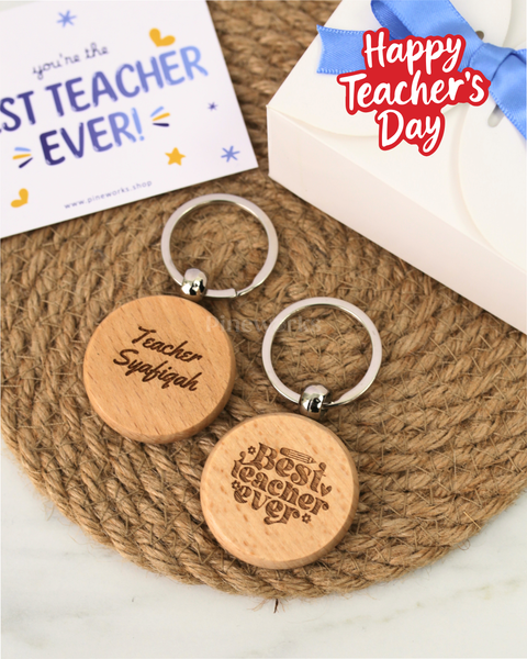 Personalised Maple Wooden Name Keychain