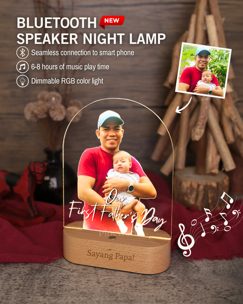 NEW! Arch Bluetooth Speaker Maple Wooden RGB LED Night Lamp (Full Color)