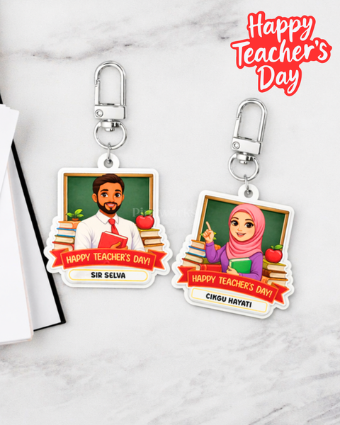 Classroom Teacher Name Acrylic Keychain