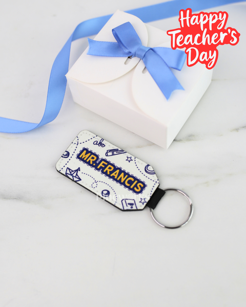 PU Name Printed Keychain
