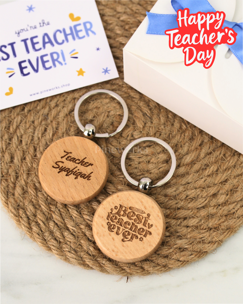Personalised Maple Wooden Name Keychain